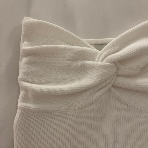 Dissh Anika Twisted Knit Top in White US 4 - Picture 6 of 15